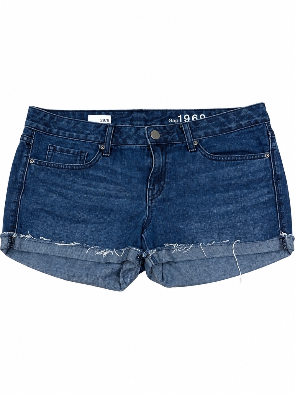 GAP Dark Blue Rolled-Hem Denim Shorts Size 29/8